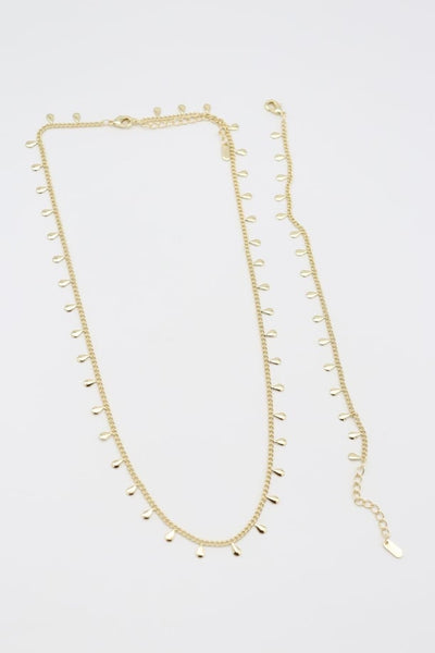 VIP Necklace Bracelet Set 14 K-11210