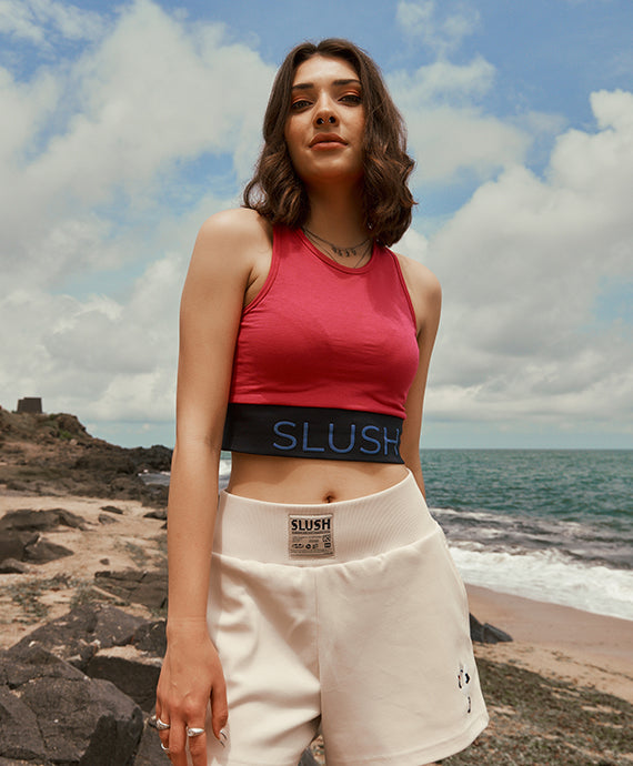 Women's Pink Crop Top